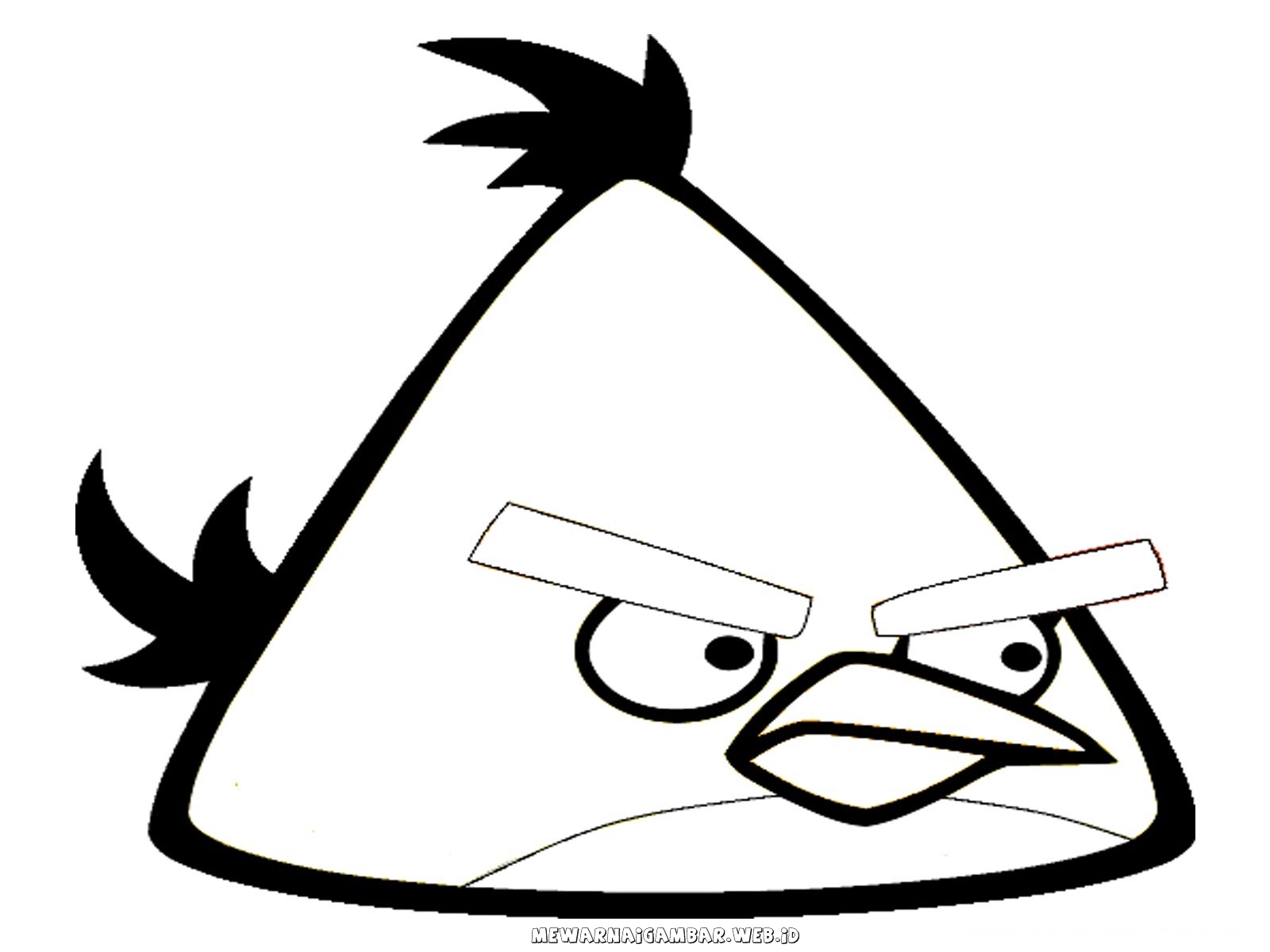 Angry Birds Kartun Gambar Mewarnai Bird